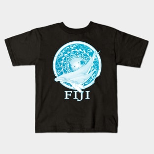 Humpack Whales Shield of Fiji Kids T-Shirt